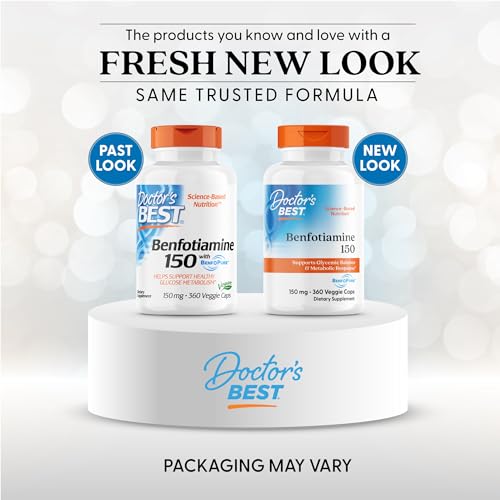 Doctor's Best suplemento benfotiamina frasco lateral etiqueta