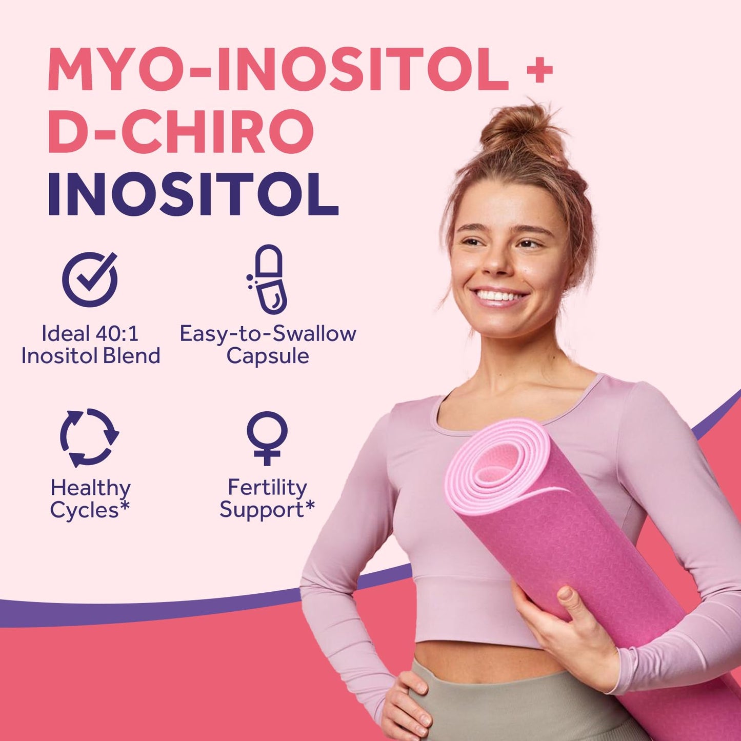 Doctor's Recipes Inositol mezcla 40:1 para mujeres y fertilidad