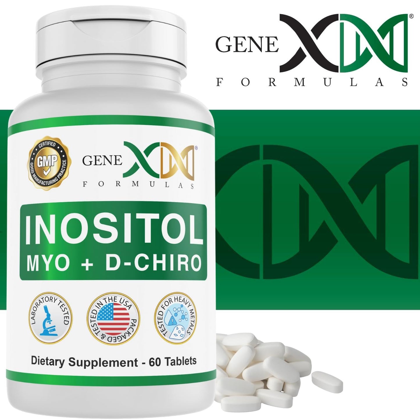 Dosis y cantidad Genex Formulas Mio-Inositol 40-1