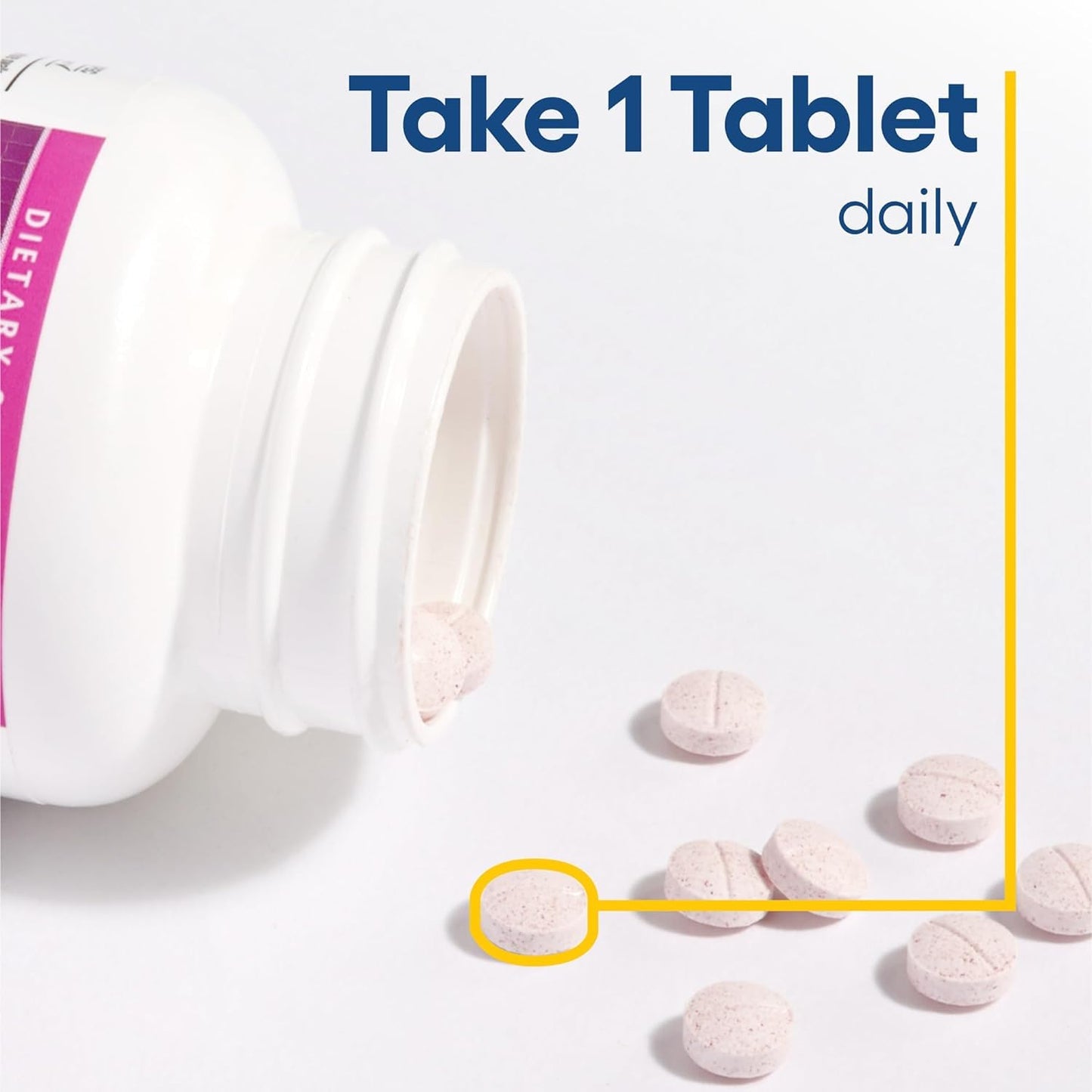 Dosis recomendada de 1 tableta diaria de B12