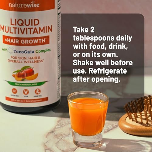 Dosis diaria recomendada del multivitamínico líquido NatureWise.