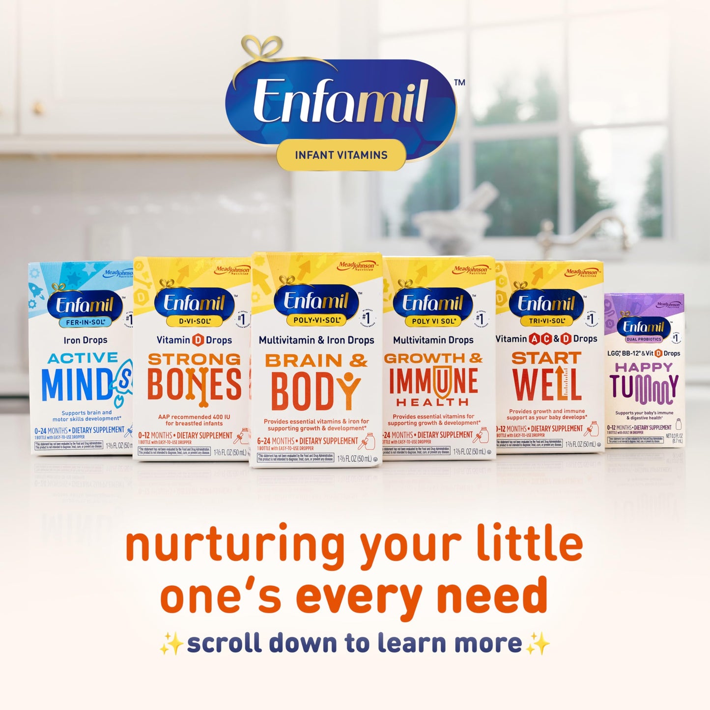 Dosis con gotero Enfamil Poly-Vi-Sol multivitamínico bebé