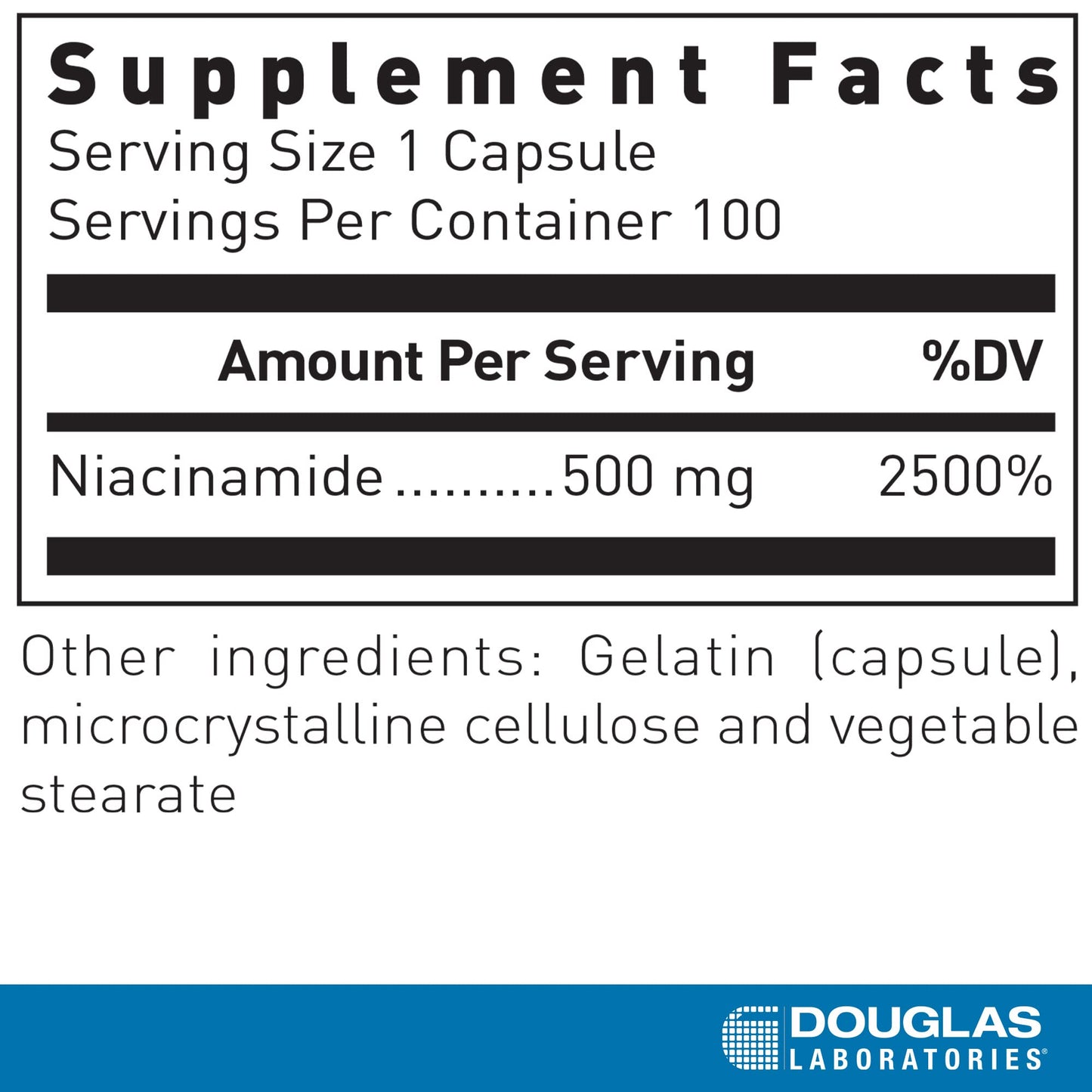 Douglas Laboratories cápsulas vitamina b3 apoyo cardiovascular