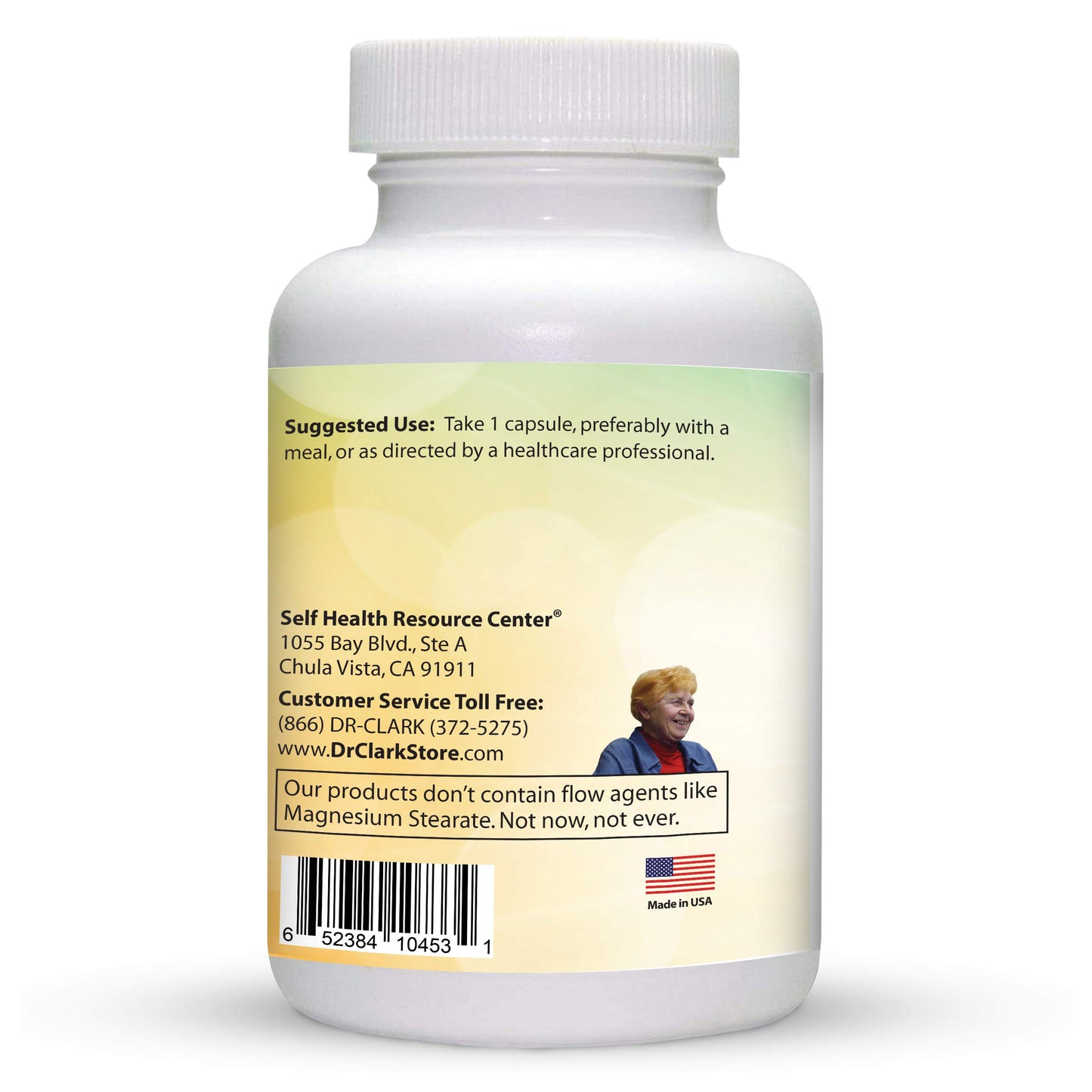 Información nutricional Dr Clark Ácido Fólico 1mg