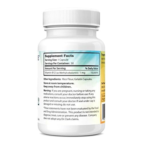 Dr Clark Store suplemento vitamina b12 50 cápsulas gelatinosas