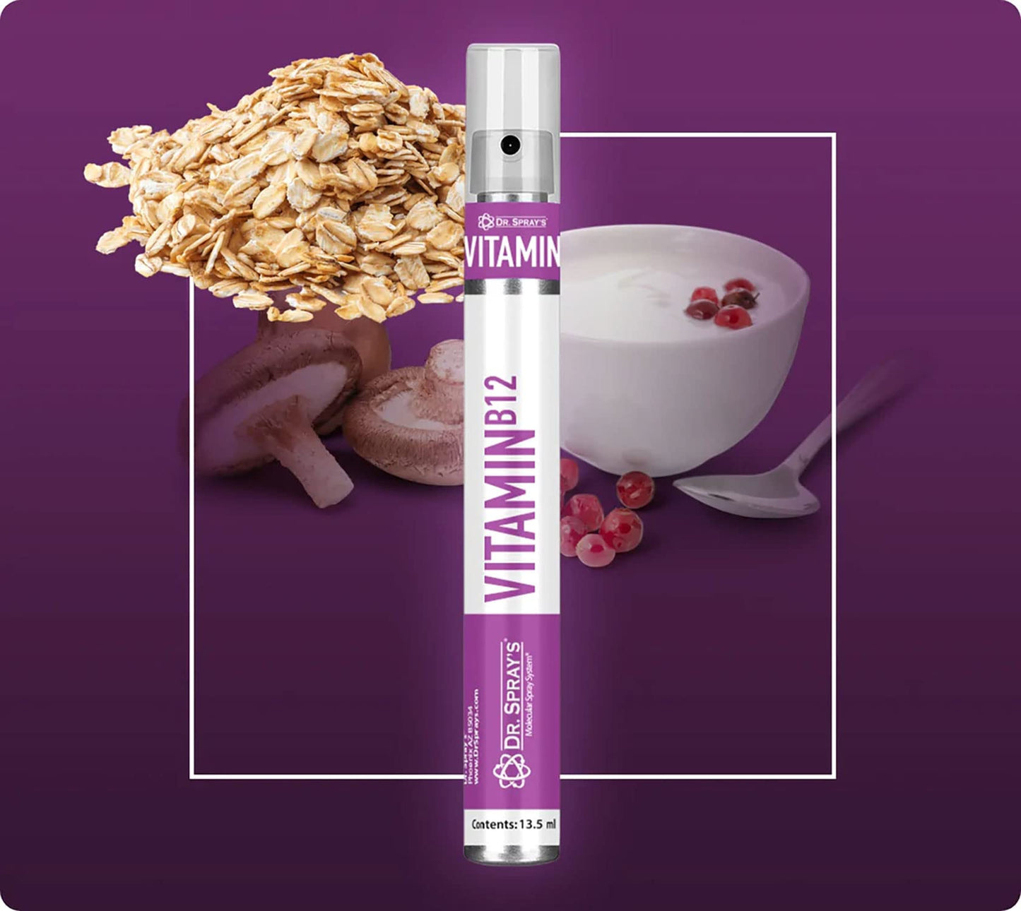Dr. Spray's spray vitamina B12 vegano detalle atomizador