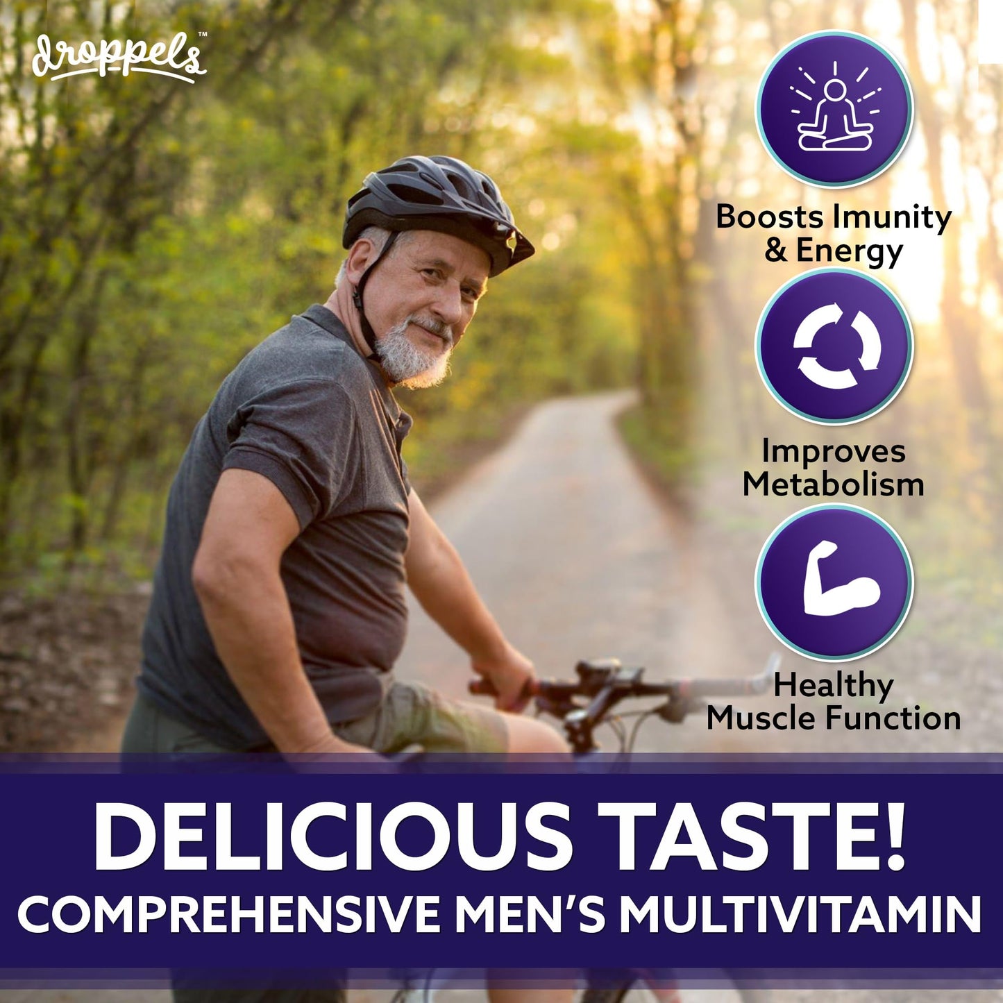 Droppels Multivitaminas promueve la energía y la inmunidad.