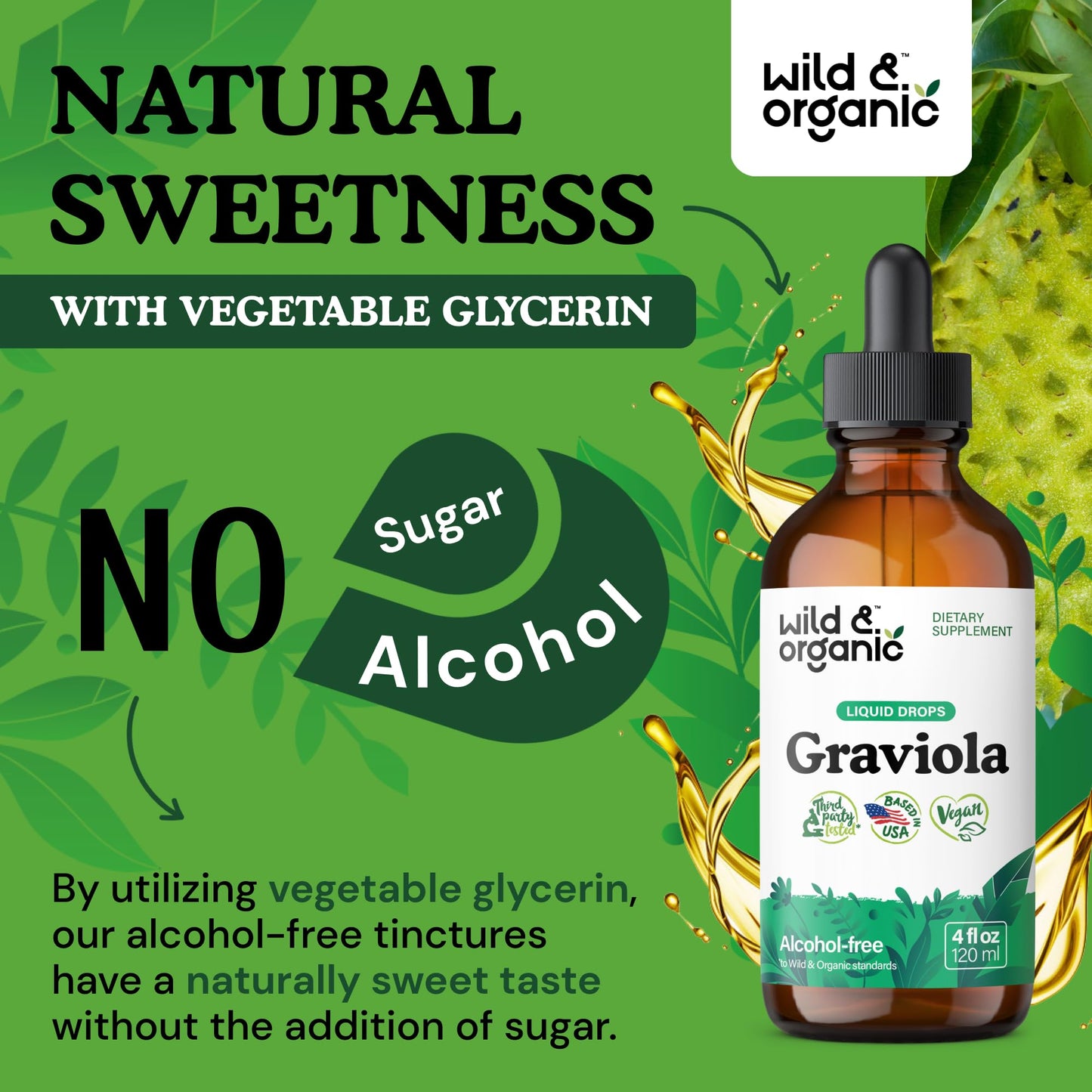 Dulzura natural con glicerina vegetal, sin azúcar ni alcohol