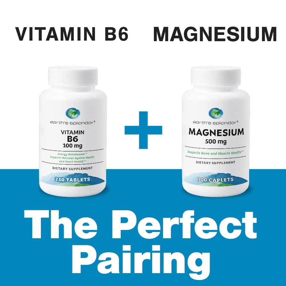 Earth's Splendor suplemento vitamina b6 calidad premium