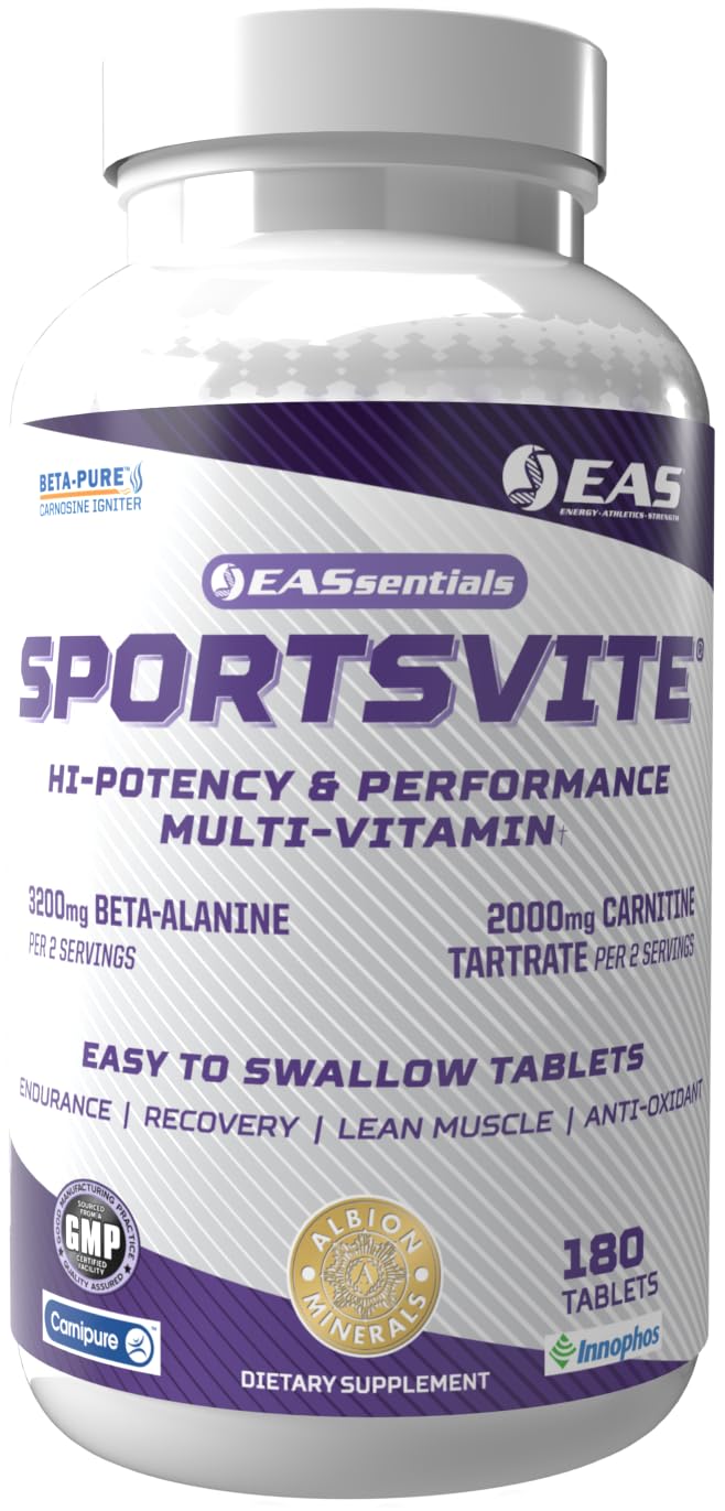 EAS SportsVite multivitamínico alta potencia - 180 tabletas para atletas