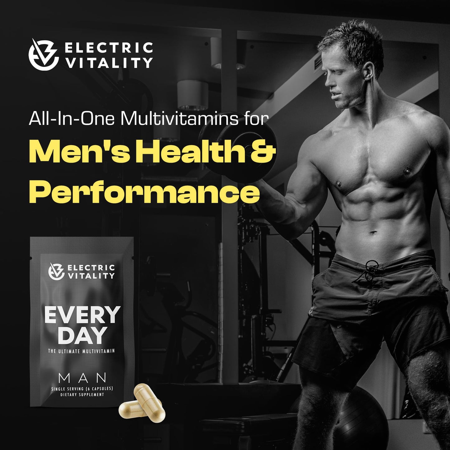 Electric Vitality multivitaminas para rendimiento masculino
