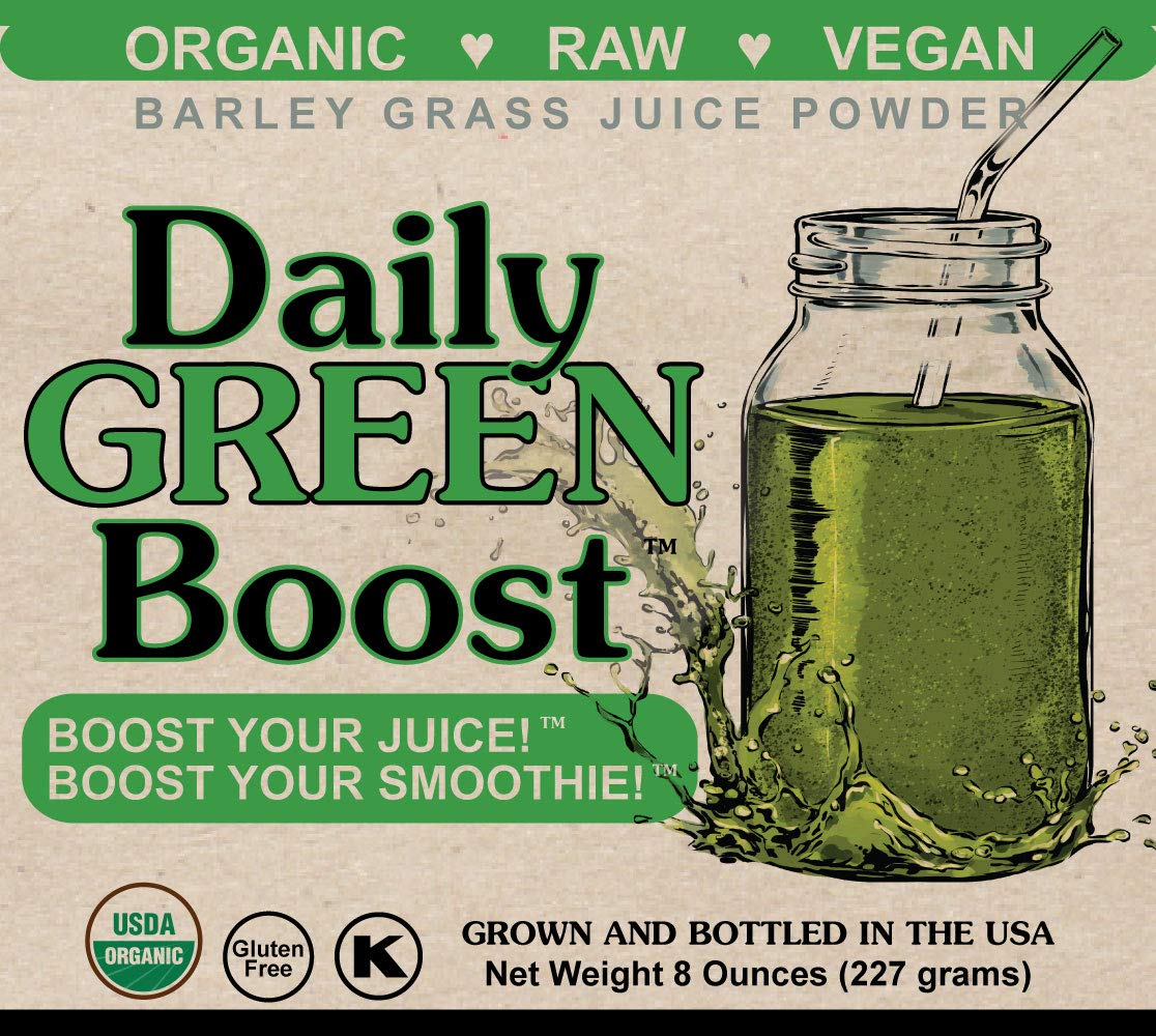 Embalaje y sellos de certificación Daily Green Boost