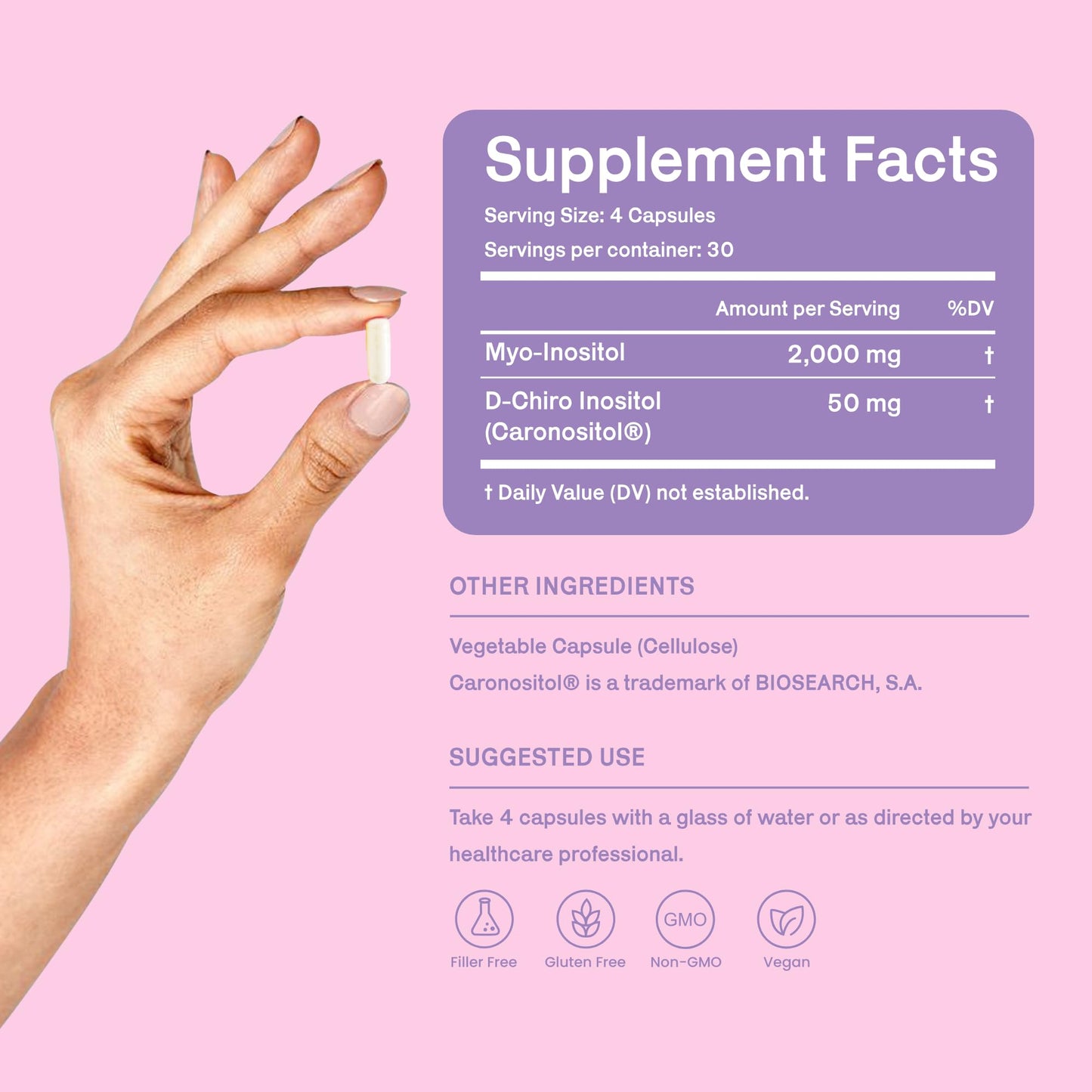 Embalaje suplemento ELLA Vita OVA Harmony inositol