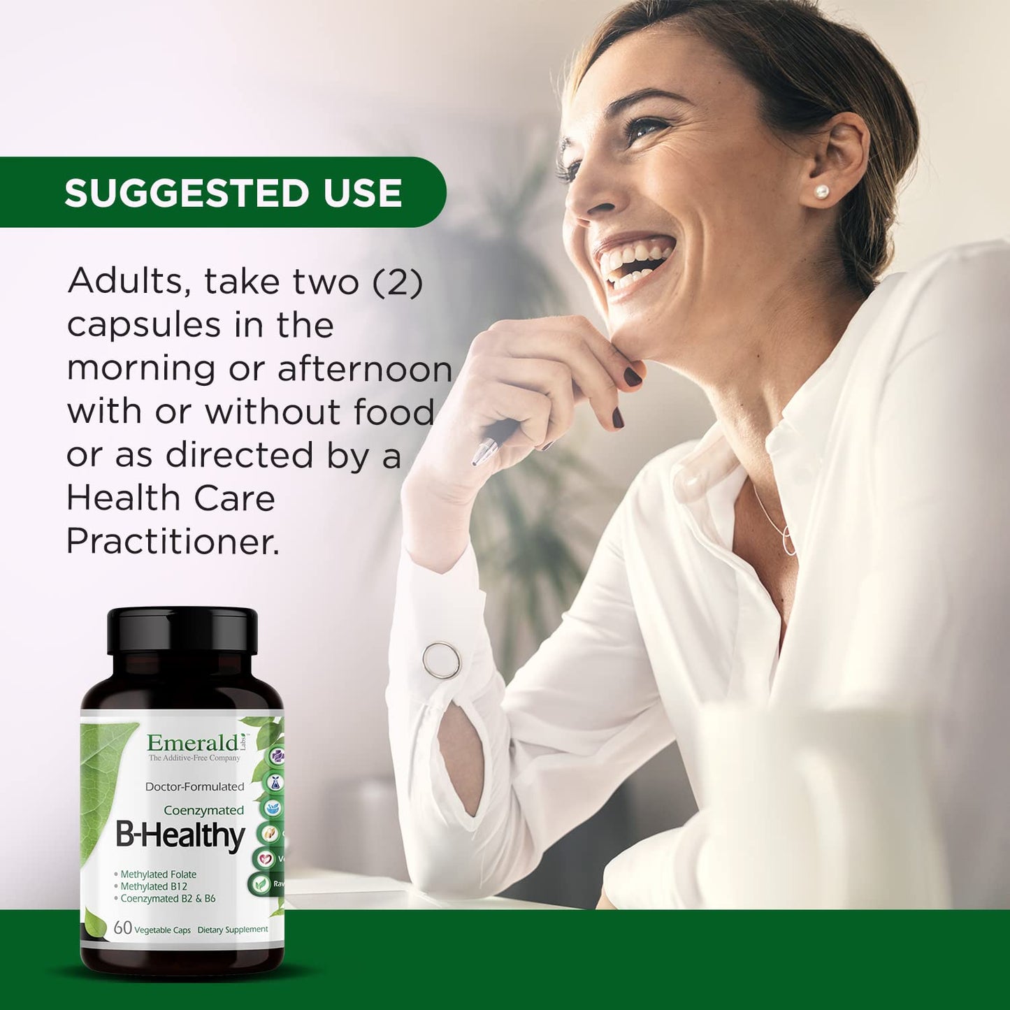 EMERALD LABS vitamina b complejo para energía y enfoque