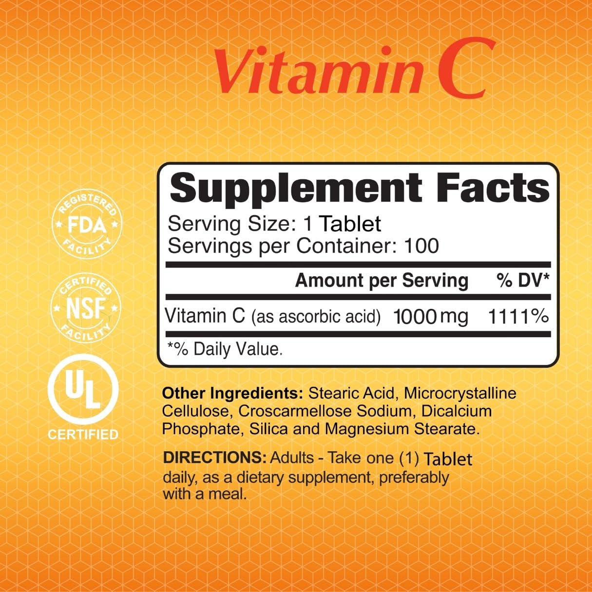 Empaque ALFA VITAMINS suplemento vitamina c antioxidante