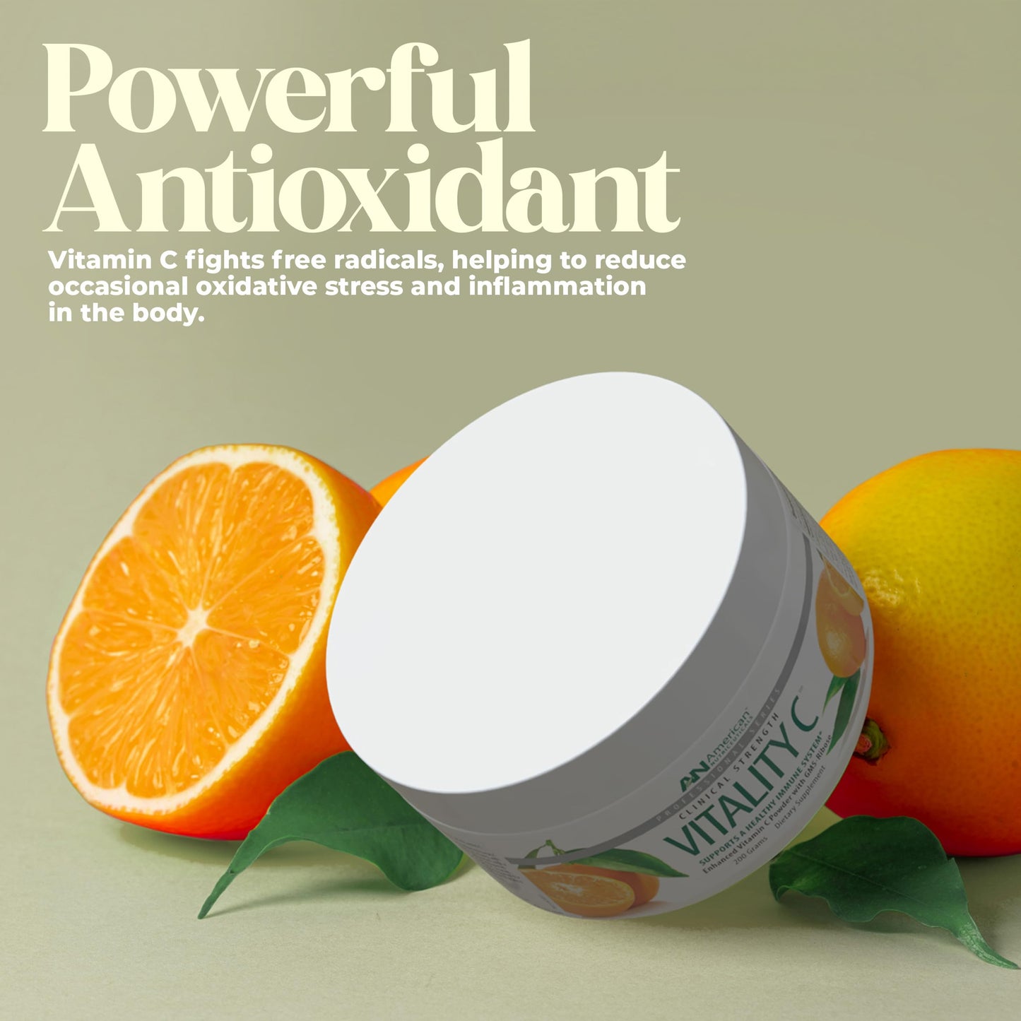 Empaque American Nutriceuticals Vitamina C 4000mg suplemento natural