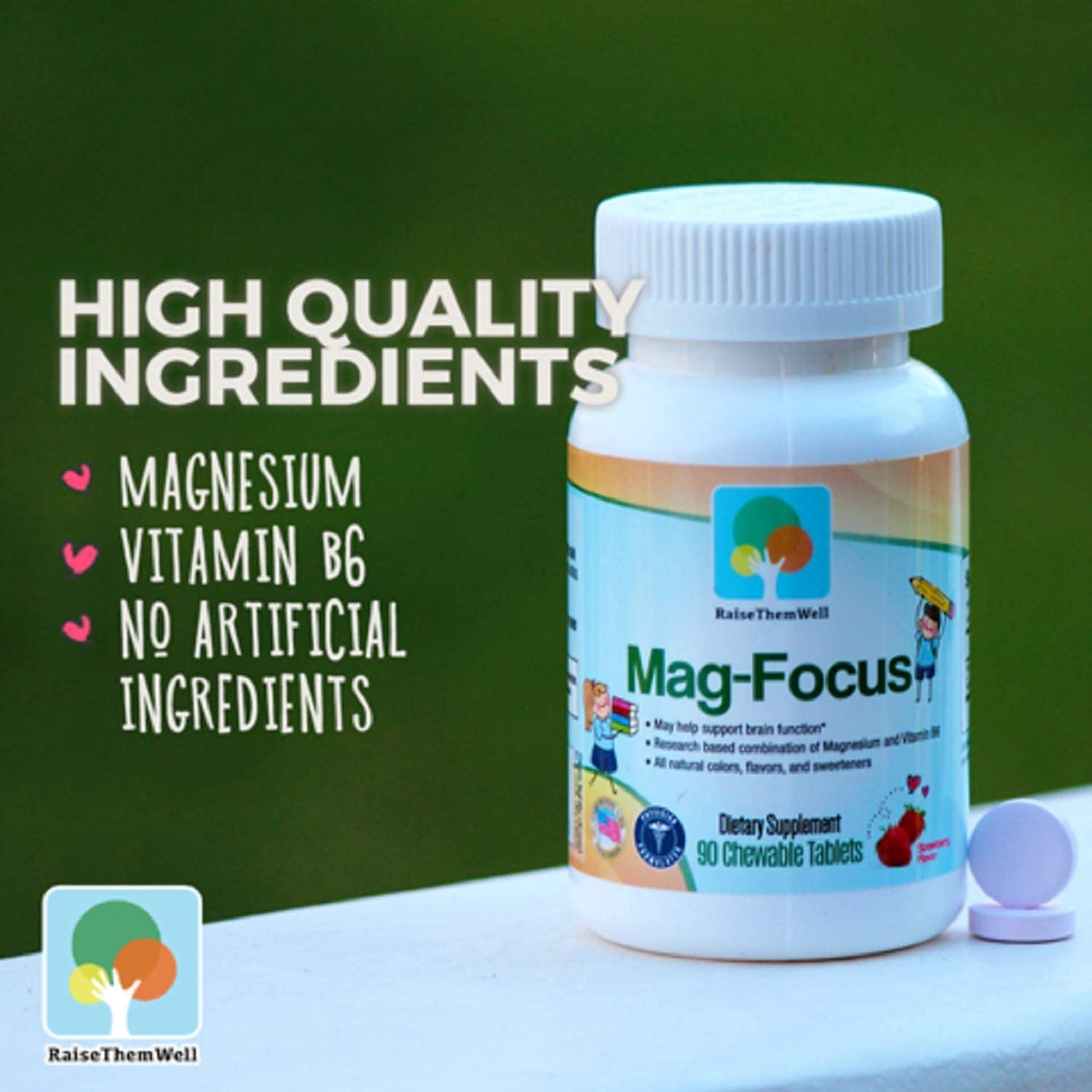 Empaque completo de vitaminas para niños.