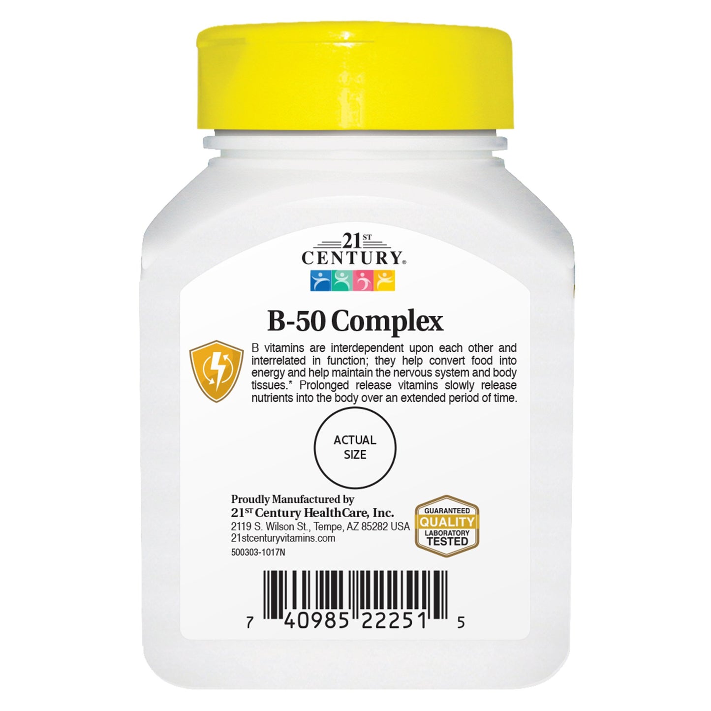 Empaque frontal 21st Century B-50 vitaminas complejo B