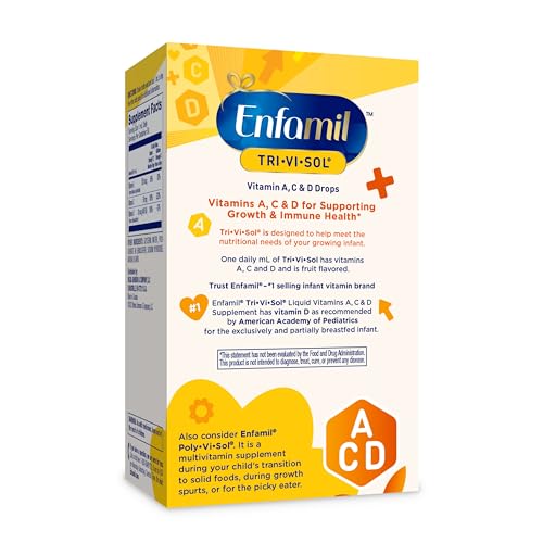 Empaque frontal gotas vitaminas para bebés Enfamil