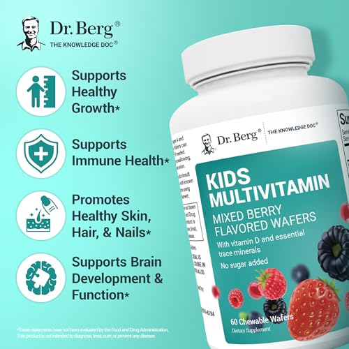 Empaque multivitaminas Dr. Berg sabor frutos rojos niños