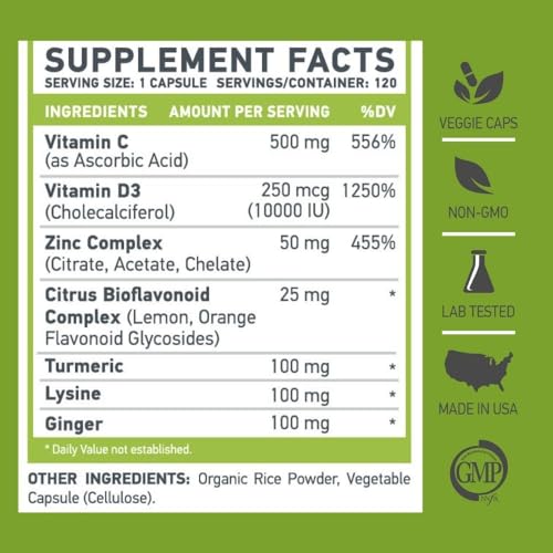 Empaque Muscle Food Labs ZDC Plus con vitamina C y cúrcuma
