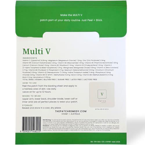 Empaque frontal de parches Multi V para salud tópica