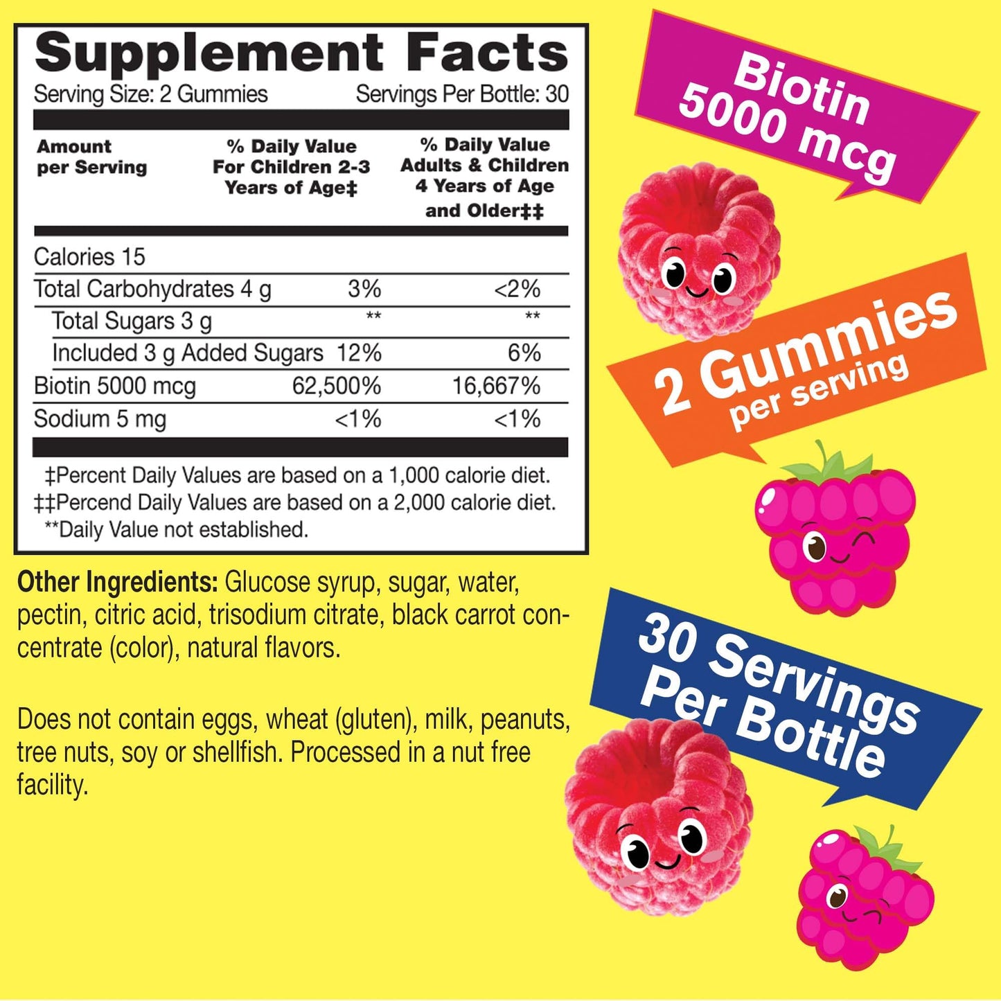 Empaque suplemento vitaminas zinc y biotina WellYeah niños