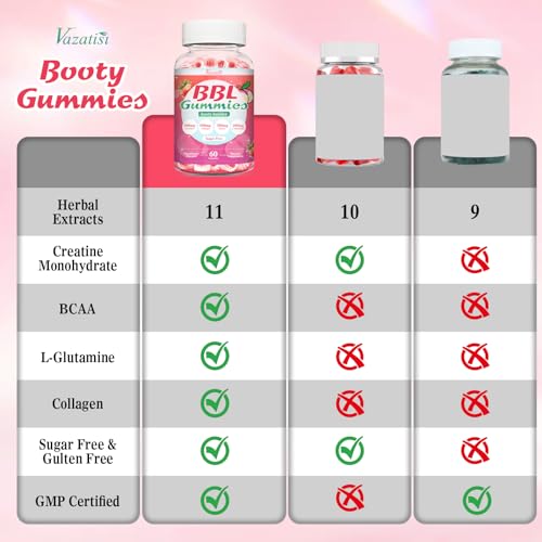 Empaque Vazatisi gomitas BBL para mujeres