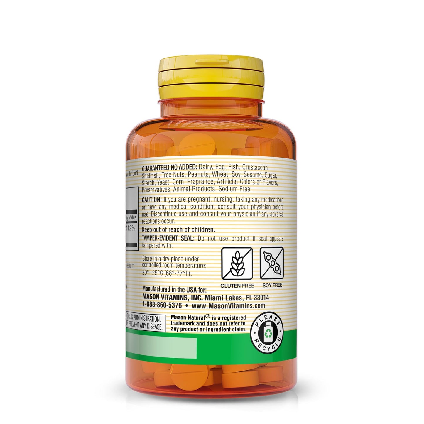 Empaque exterior Mason Natural Vitamina B6 500mg
