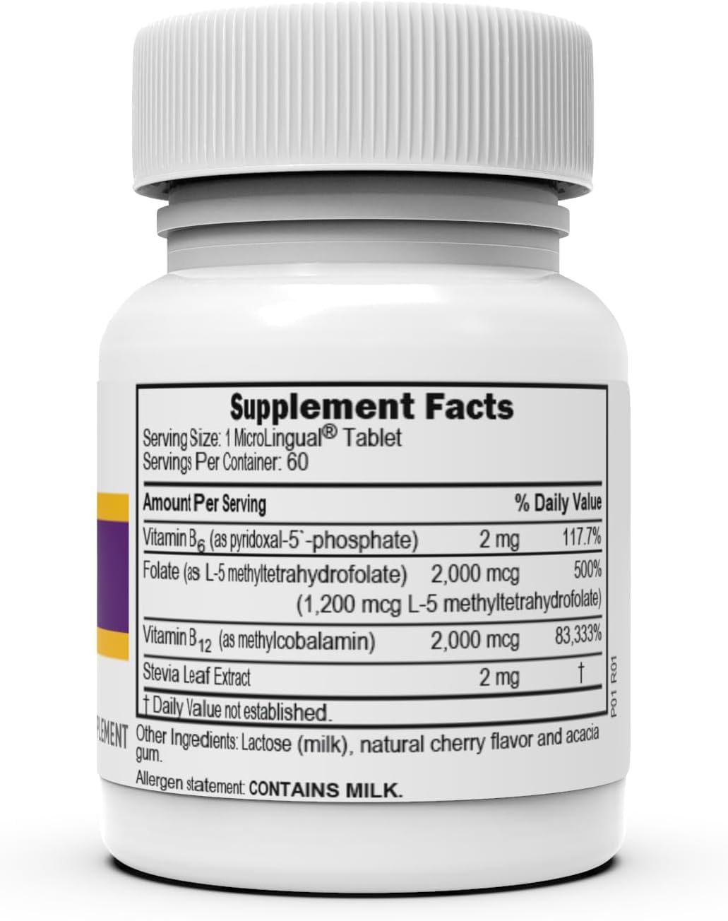 Empaque de vitaminas sublinguales Superior Source con B-6 y metilfolato