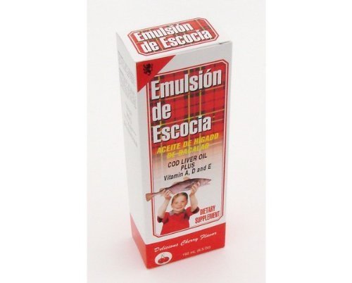 Emulsión de escocia sabor cereza 6.5 oz con vitaminas A, D y E