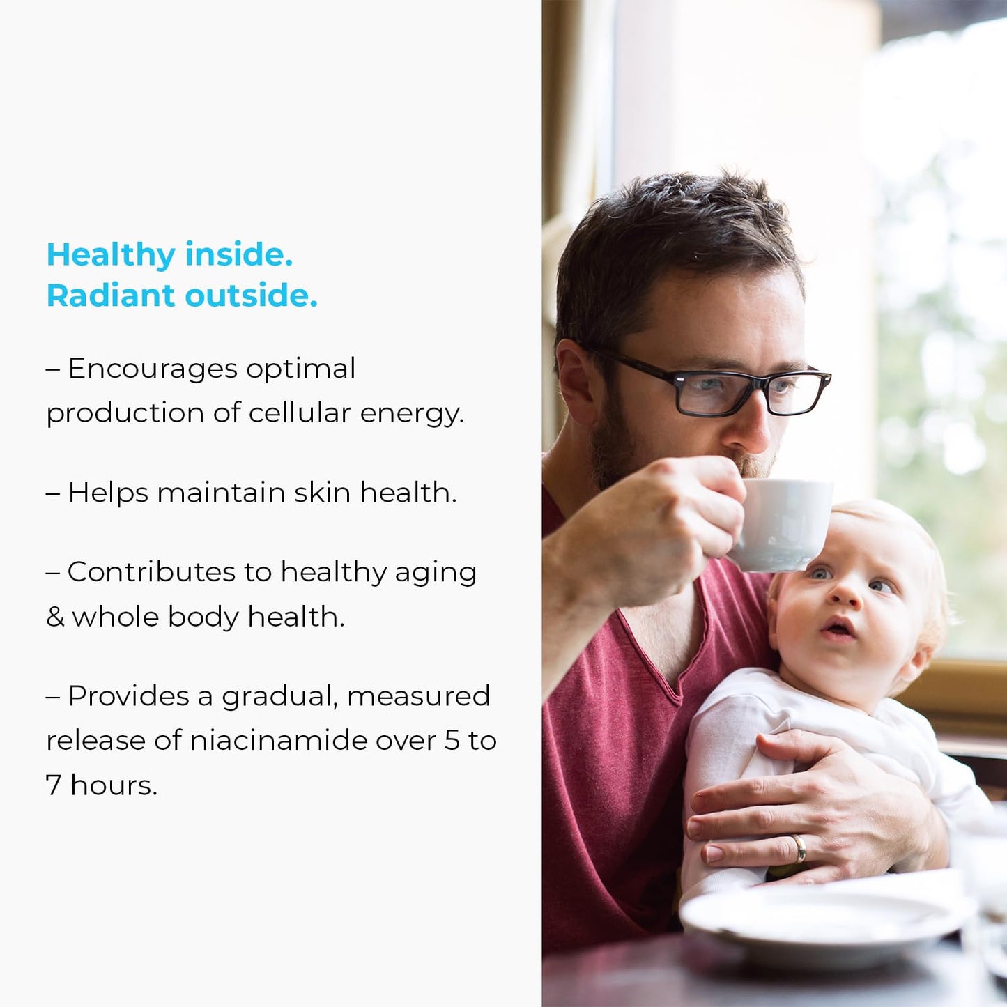 Etiqueta frontal Endur-Amide NAD+ niacinamida 500mg