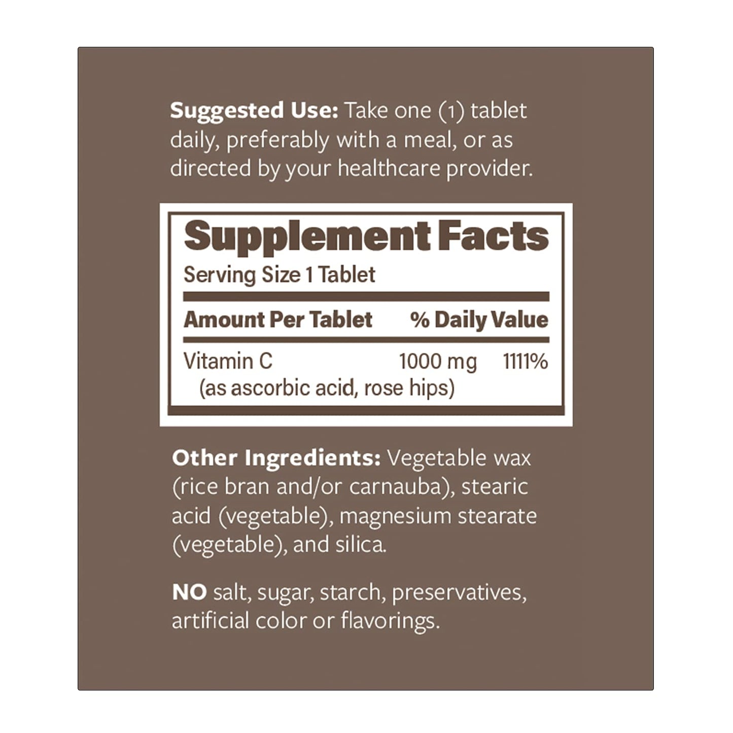ENDUR-C etiqueta lateral suplemento vitamina C 1000mg