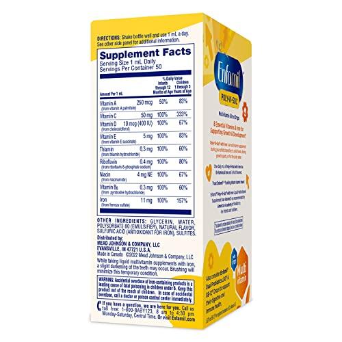 Enfamil gotas multivitaminas con hierro para desarrollo infantil