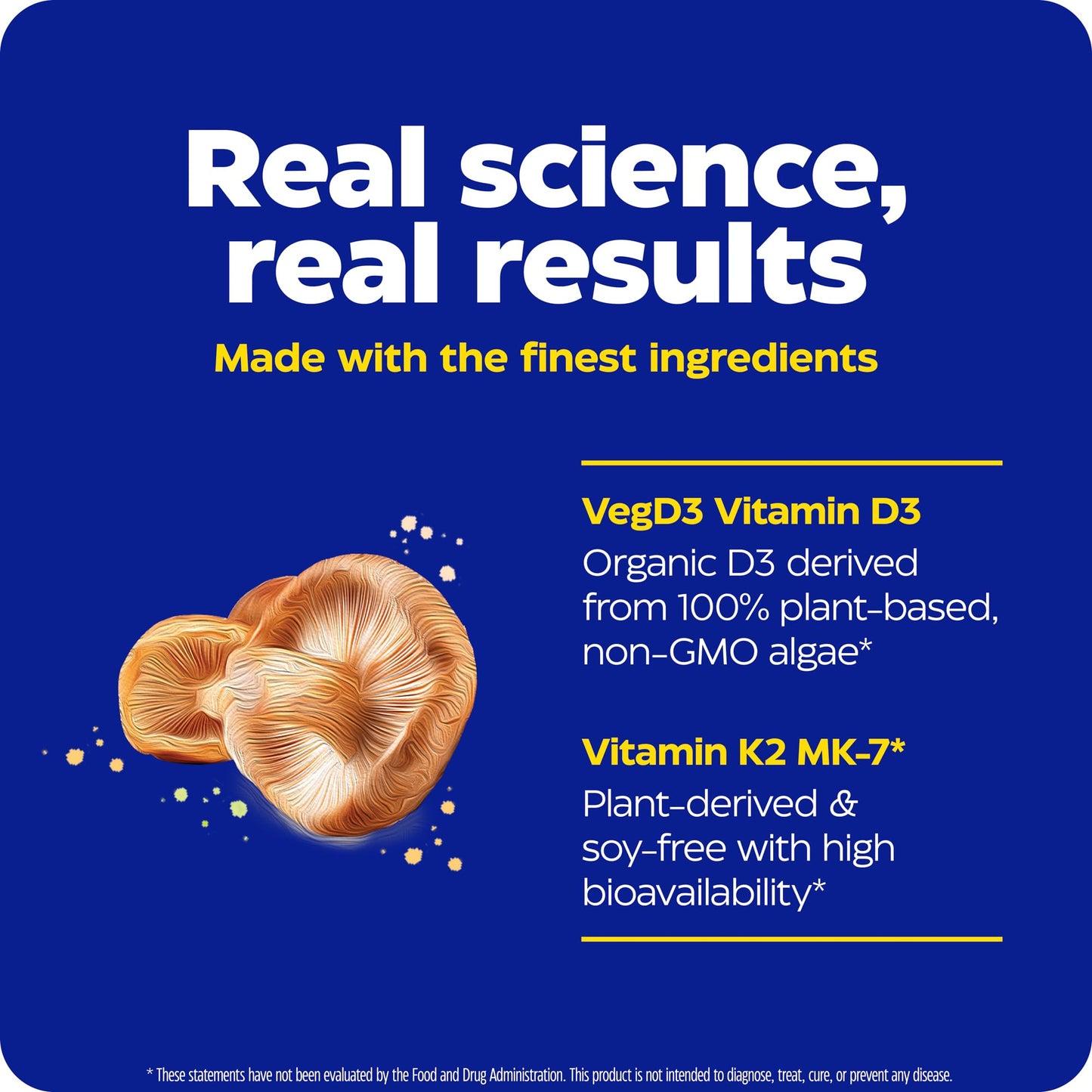 Envasado de vitamina D3+K2 vegano.