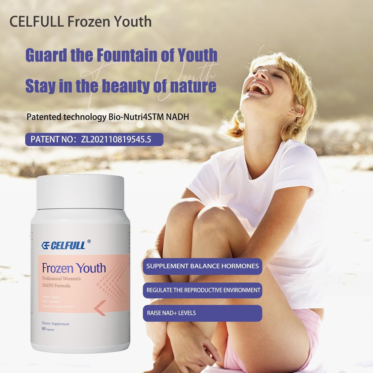 Envase CELFULL mezcla mio-inositol y d-chiro inositol con folato