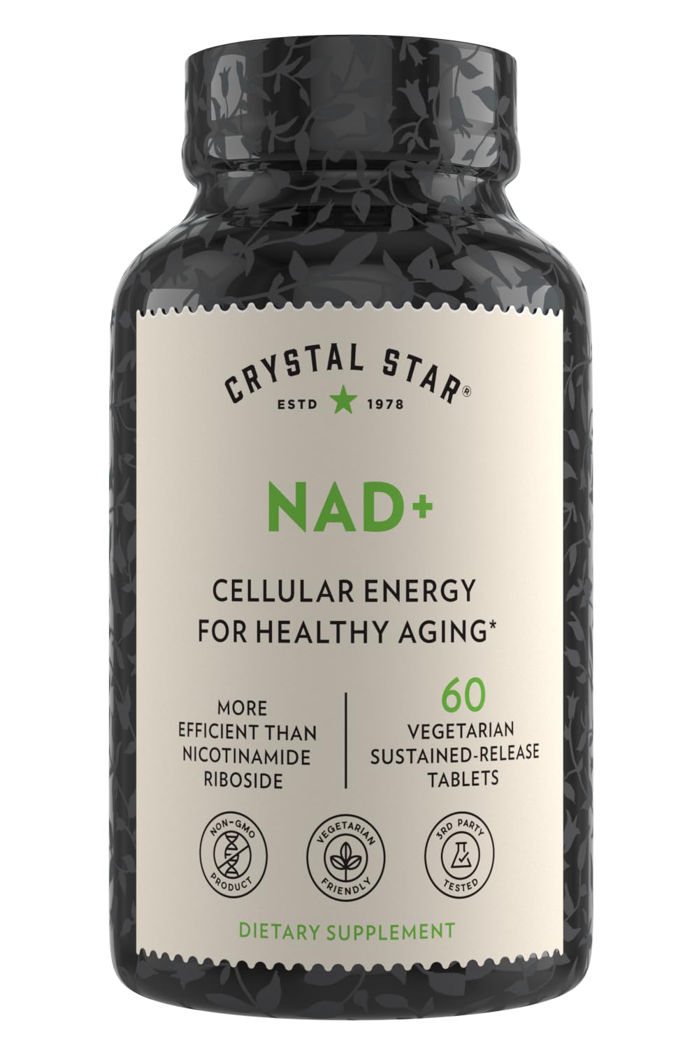 envase crystal star nad+ 60 tabletas