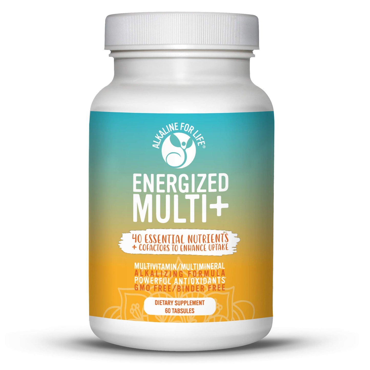 Envase de Energized Multi+ vitaminas y minerales