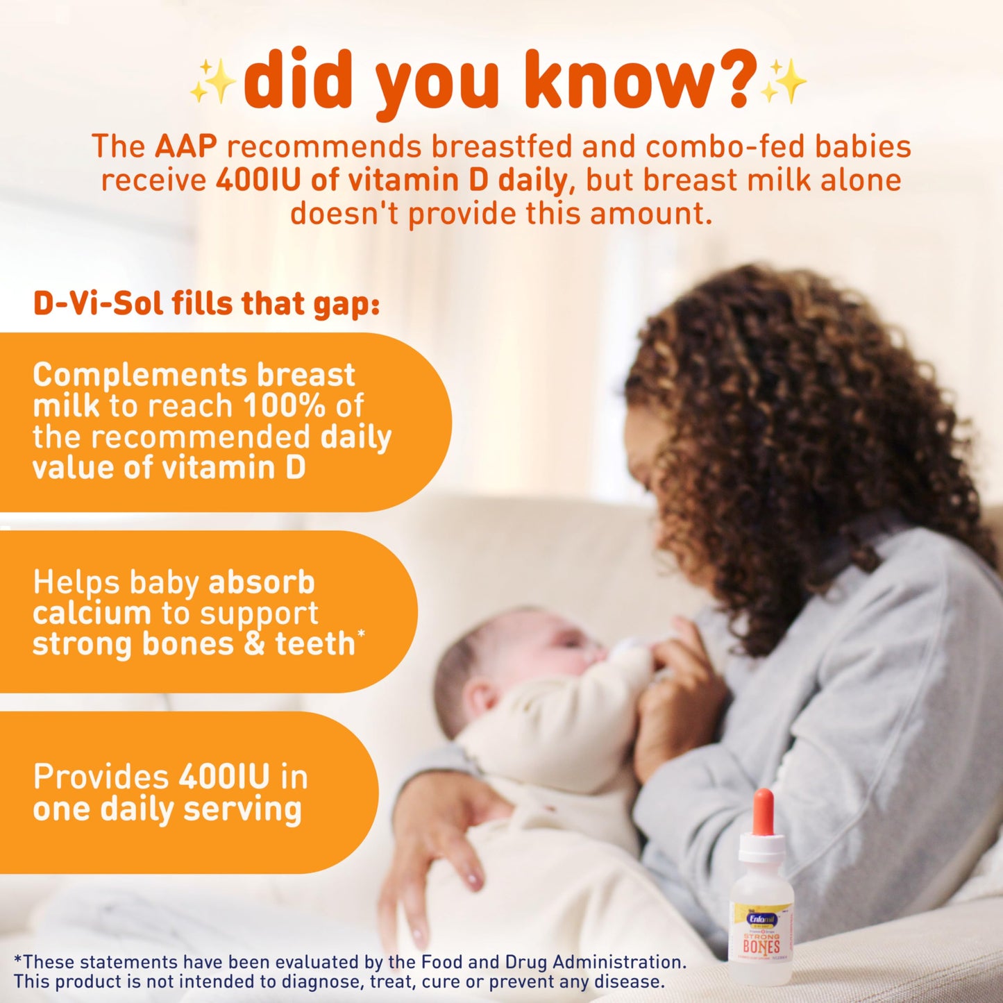 Envase Enfamil vitamina D gotas líquidas para bebés
