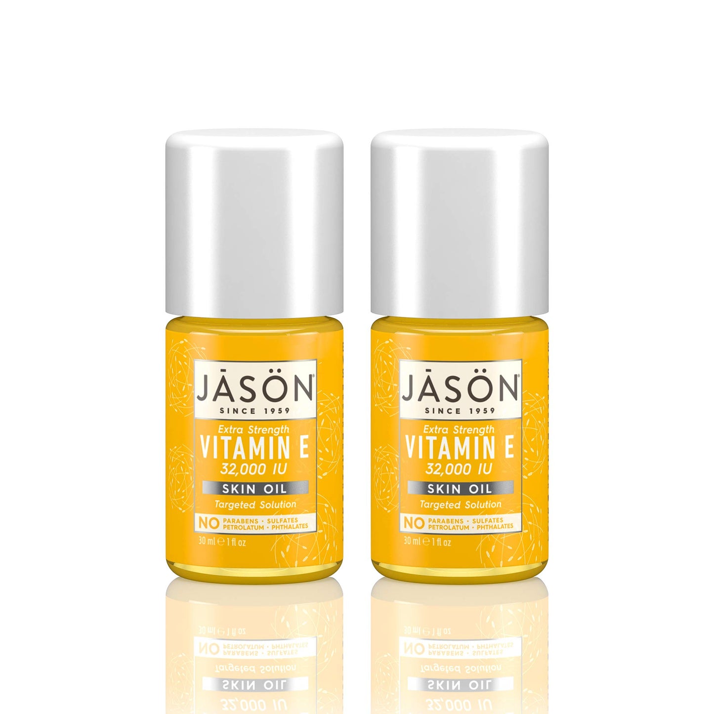 Envase frontal aceite de vitamina e jason piel saludable