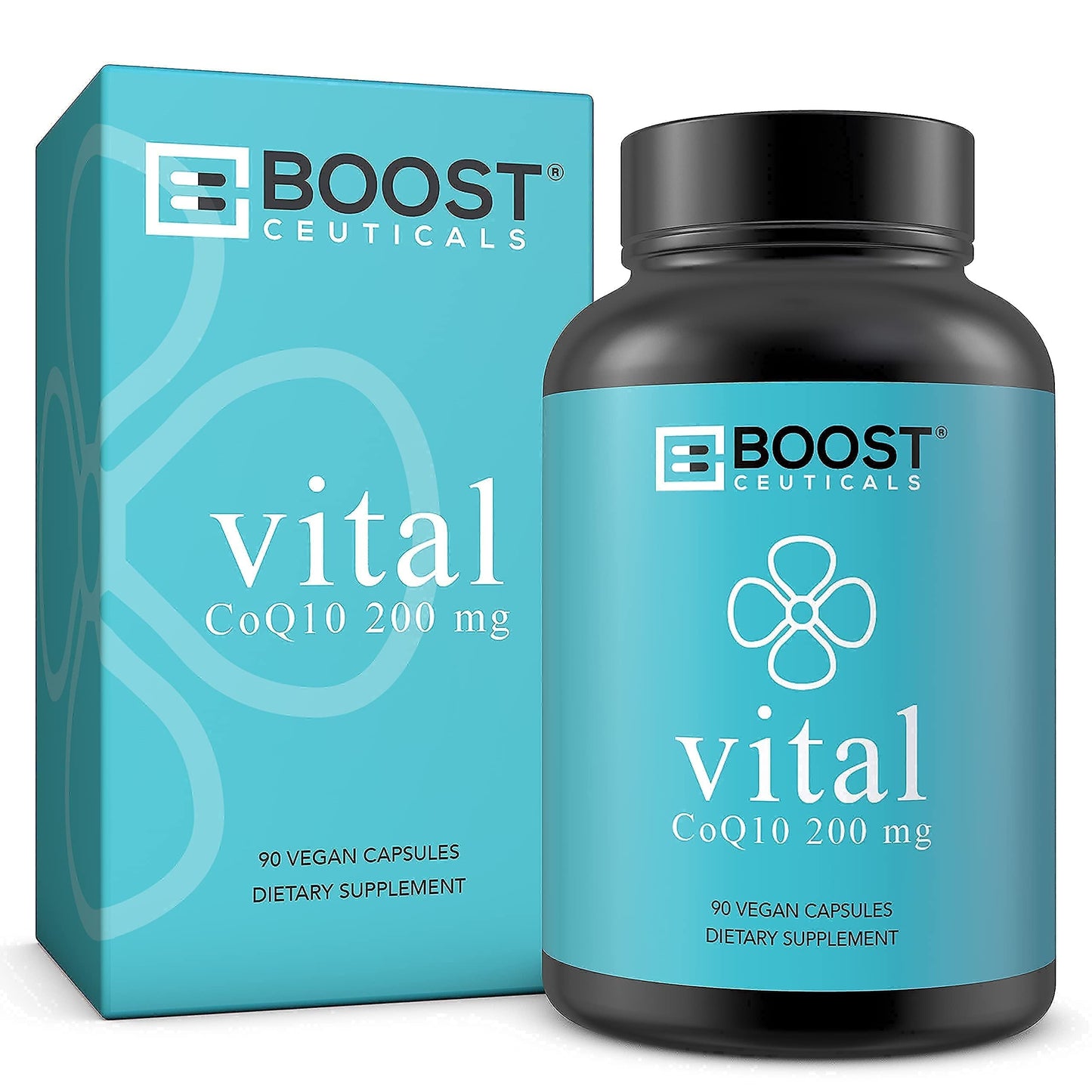 Envase frontal cápsulas vitamina e gamma e y coq10 BoostCeuticals