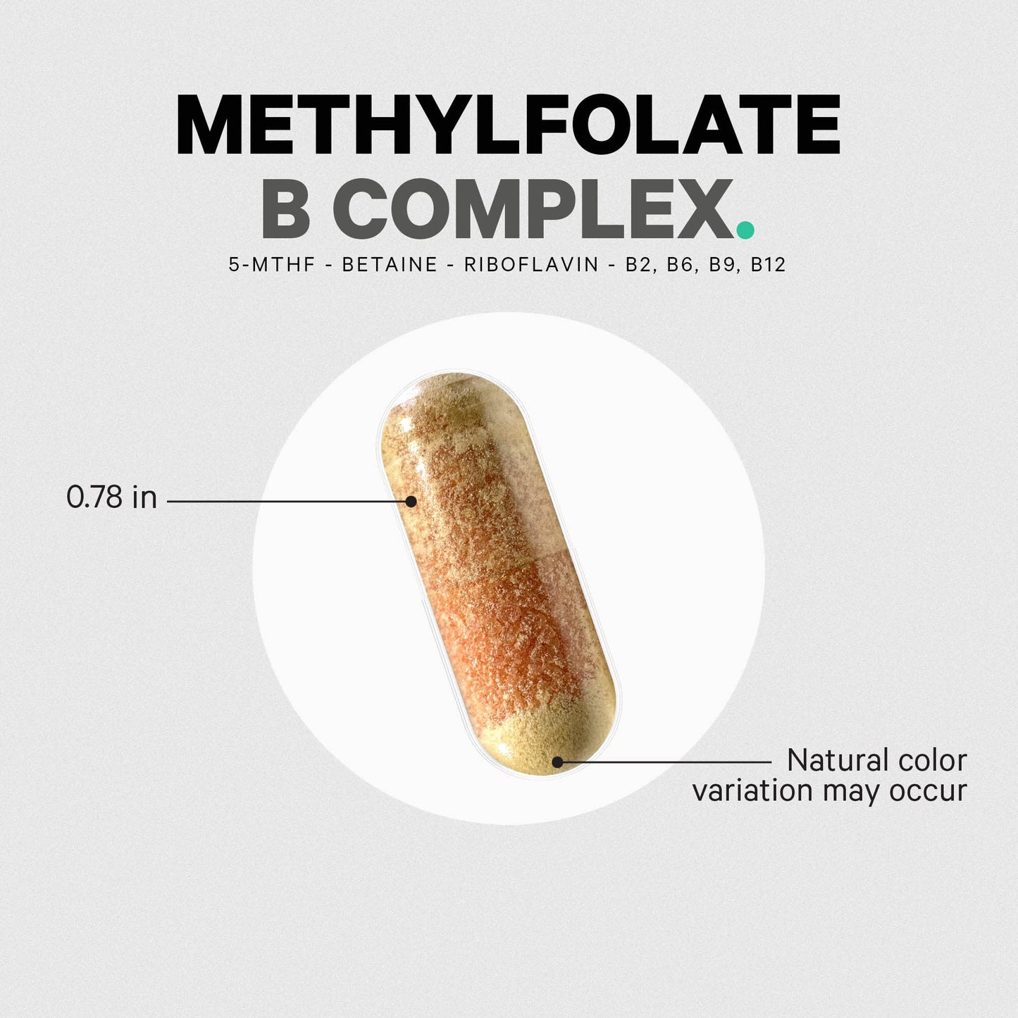 Envase frontal Codeage metilfolato complejo B 120 cápsulas