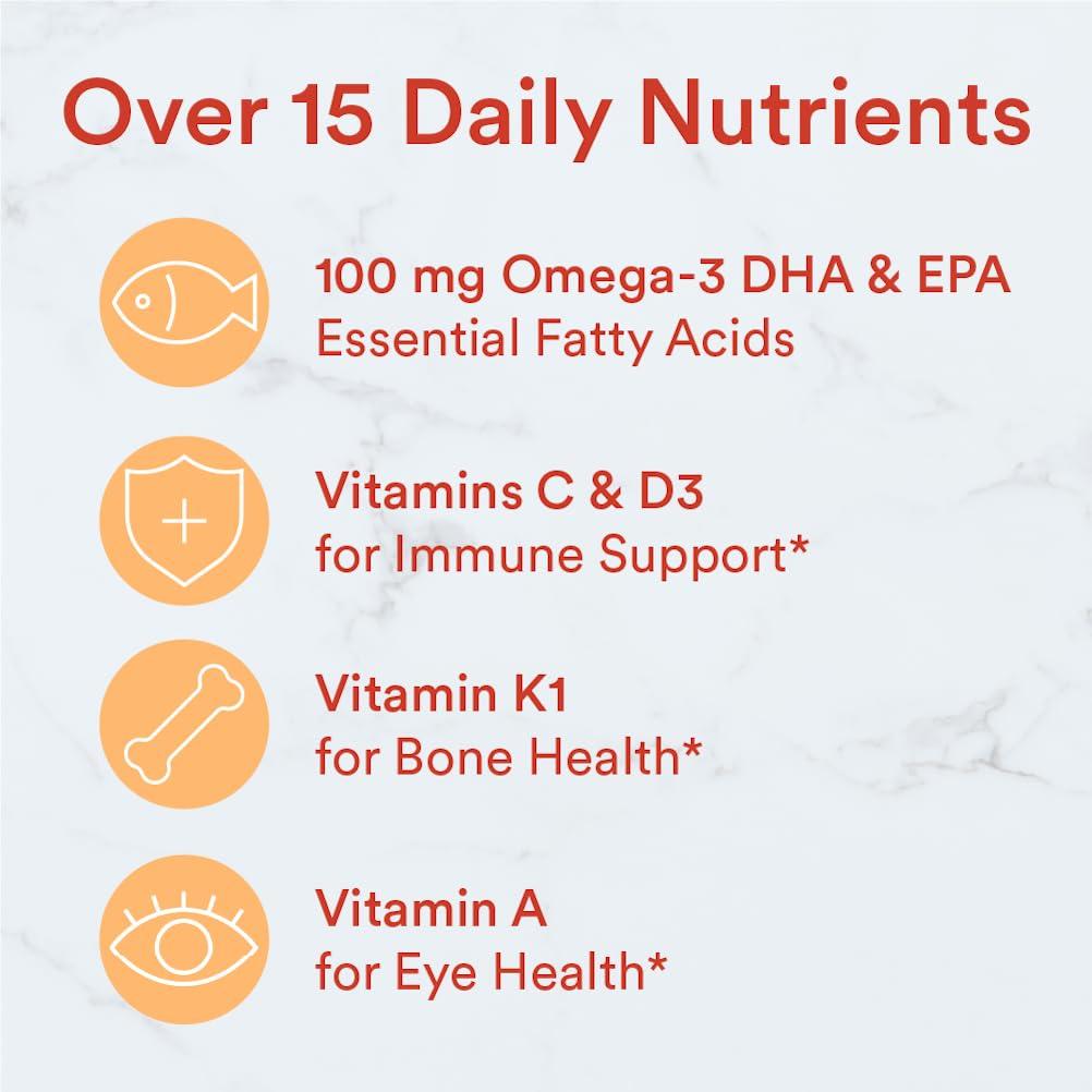 Frontal del envase SmartyPants niños multivitamínico gominolas