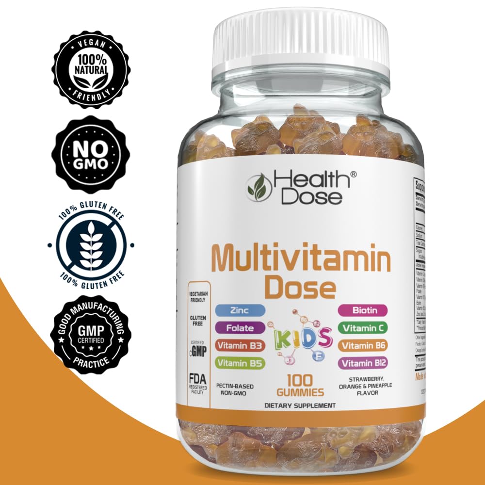 Envase de gomitas multivitaminas aprobado por GMP