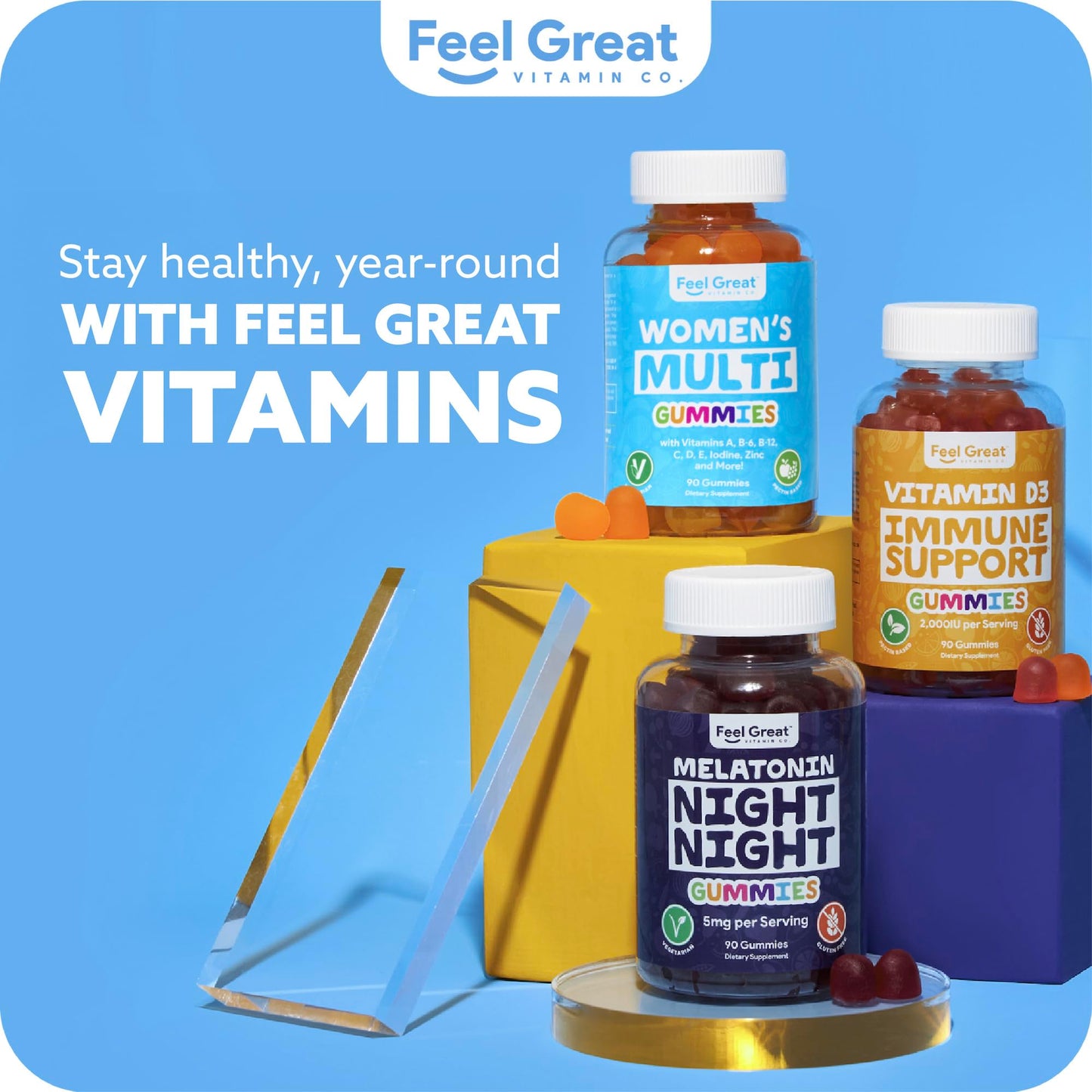 Envase de gomitas multivitamÃnicas para mujeres con nutrientes.