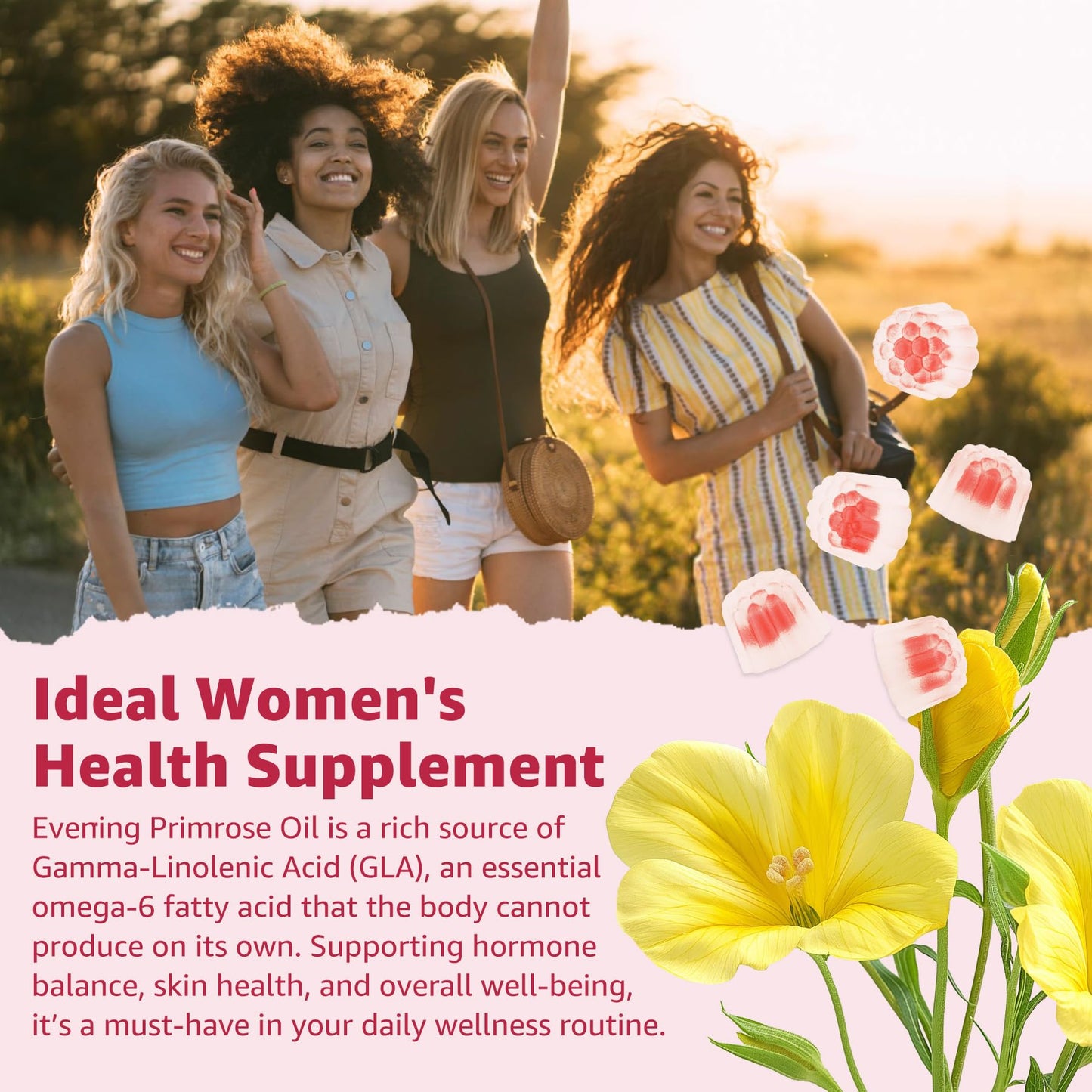 Envase de gomitas Nextdia inositol con vitaminas D3 y B12 para equilibrio hormonal