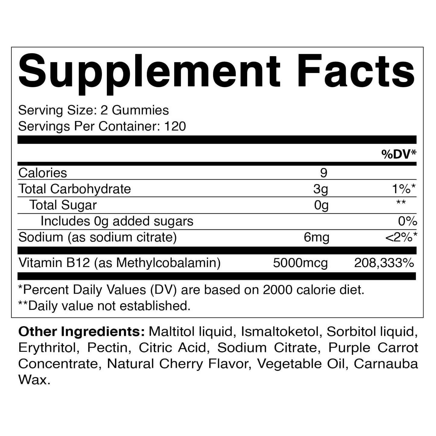 Envase gomitas Vitamatic vitamina b12 cereza natural