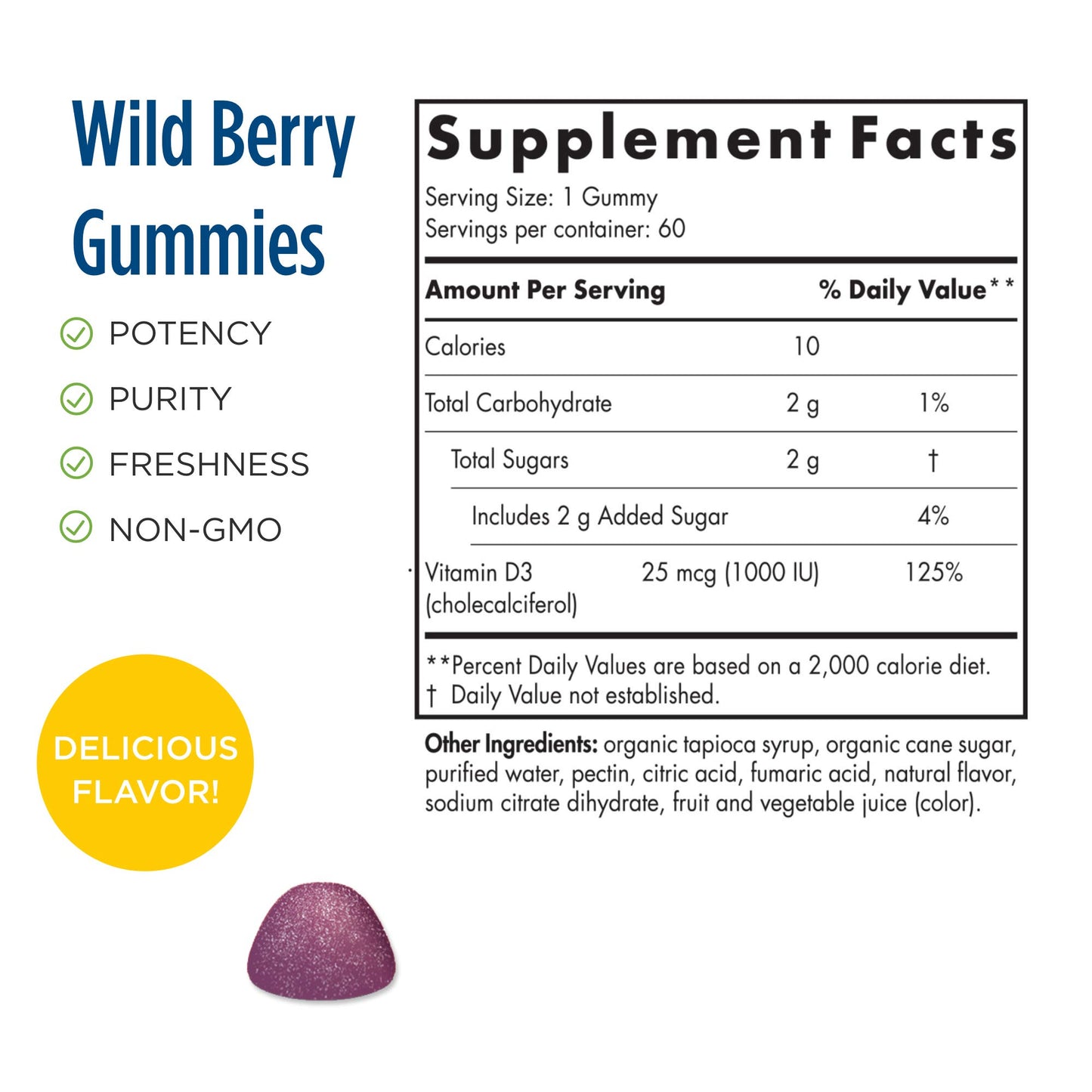 Envase gomitas vitamina d3 1000 iu Nordic Naturals