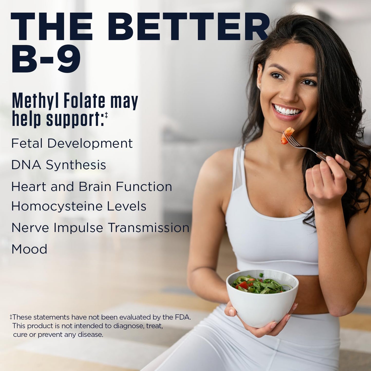 Envase lateral KAL Metilfolato 400 mcg 90 tabletas