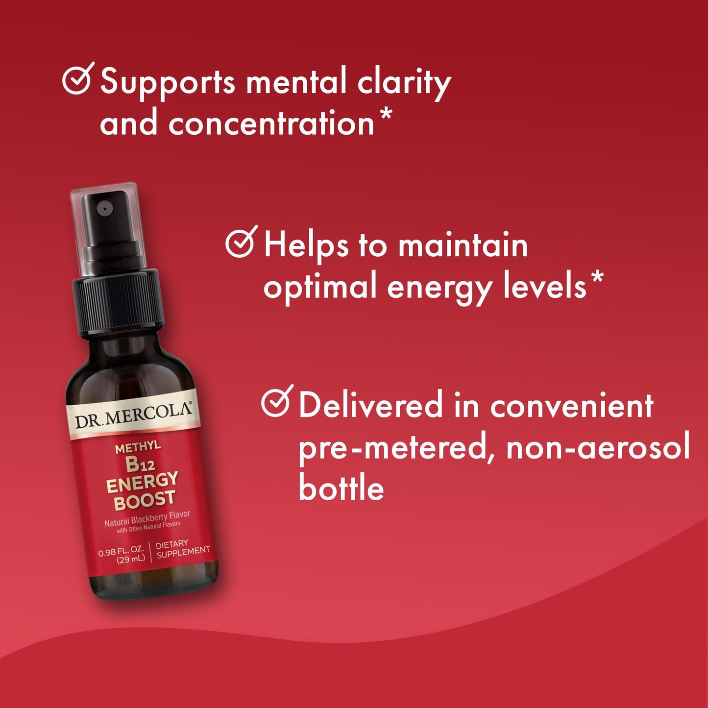 Envase lateral del suplemento Metilcobalamina 1000mcg Dr. Mercola